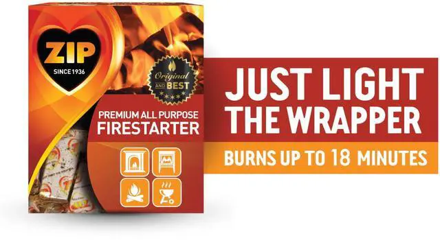 Main image of Zip Premium Firestarter Cubes, All Purpose, Weather-Resistant, 12 Count