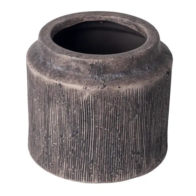 Alt view image 3 of 7 - Better Homes & Gardens Alexander Round Ceramic Plant Planter, Black, 6 in x 5.4 in