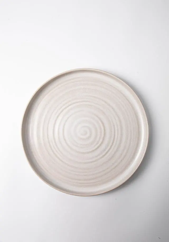 Alt view image 2 of 7 - Better Homes & Gardens Collins Collection Cream Stoneware Round 10.4" Dinner Plate
