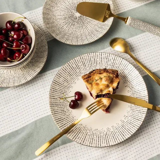 Alt view image 2 of 7 - Thyme & Table Riley Ceramic Dinner Plate