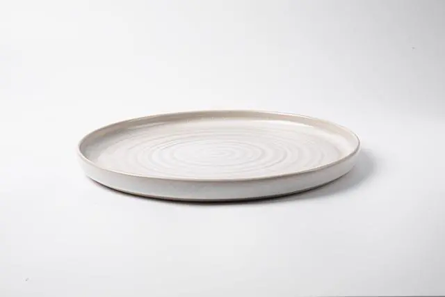 Alt view image 4 of 7 - Better Homes & Gardens Collins Collection Cream Stoneware Round 10.4" Dinner Plate