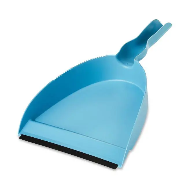Alt view image 3 of 7 - Great Value Plastic Dust Broom and Pan Set, Blue