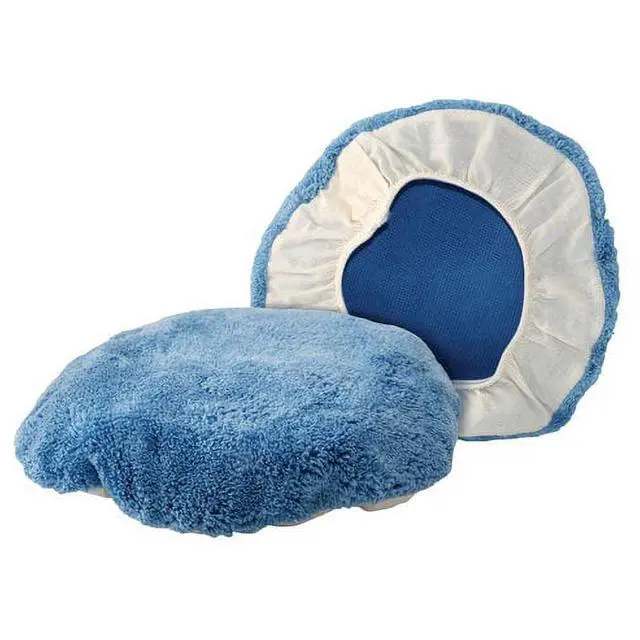 Alt view image 2 of 7 - Auto Spa 5"-6" Microfiber Bonnet, Microfiber Material,2PK, Blue