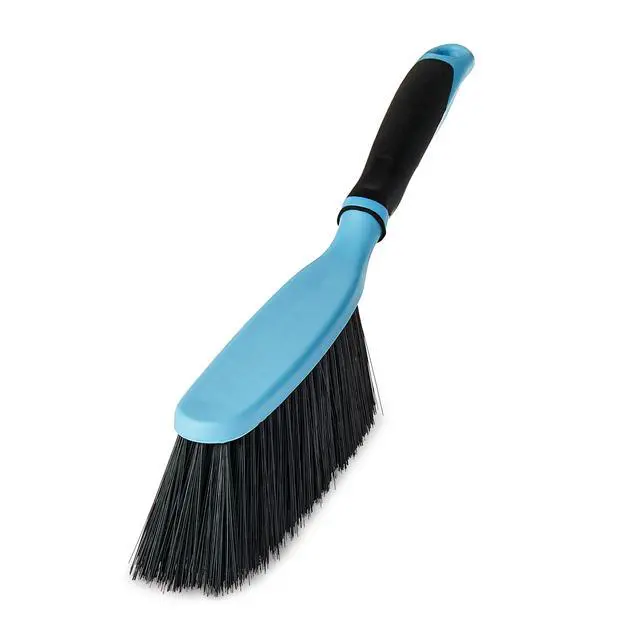 Alt view image 4 of 7 - Great Value Plastic Dust Broom and Pan Set, Blue