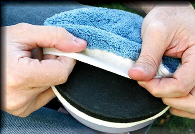 Alt view image 4 of 7 - Auto Spa 5"-6" Microfiber Bonnet, Microfiber Material,2PK, Blue
