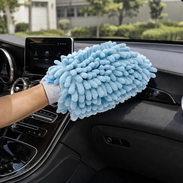Alt view image 6 of 6 - Auto Drive Microfiber Car Wash Mitt, Blue, 1 Count