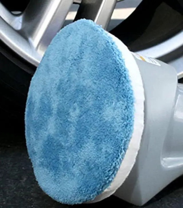 Alt view image 6 of 7 - Auto Spa 5"-6" Microfiber Bonnet, Microfiber Material,2PK, Blue