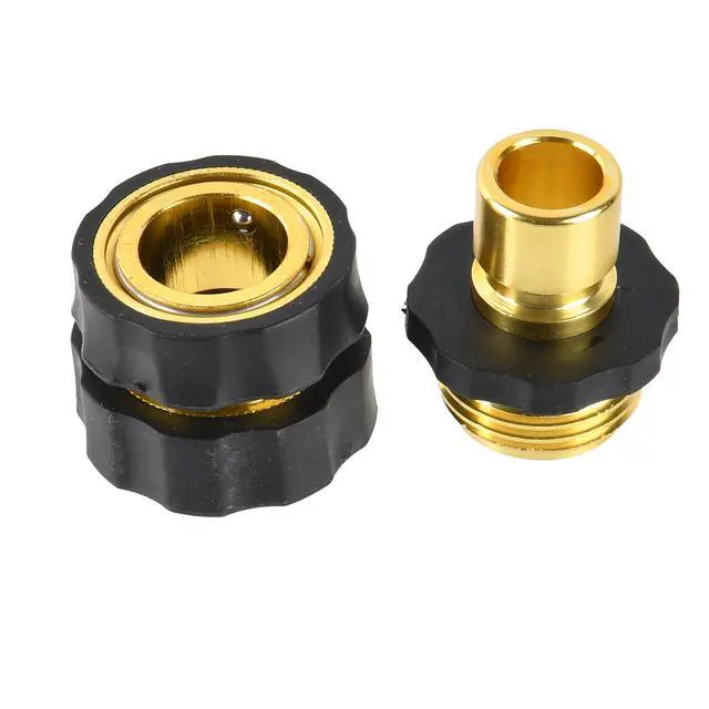 Alt view image 2 of 7 - Expert Gardener Aluminum Quick Hose Connector Set
