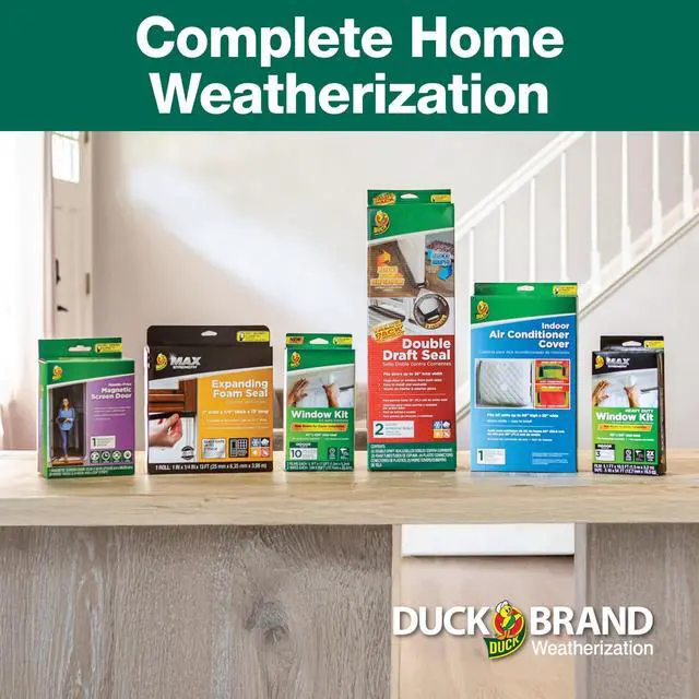 Alt view image 6 of 7 - Duck Brand Black Foam Extra Large Gap Weatherstrip Seals, 0.75 in. x 0.5 in. x 10 ft.