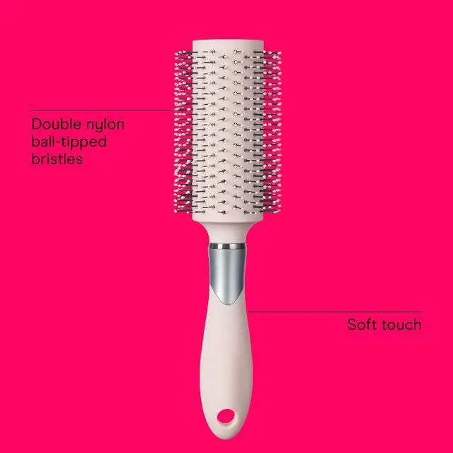 Alt view image 2 of 7 - Conair Smooth & Dry Large Round Brush for Blow-Dry Styling, Volumizing Hair Brush
