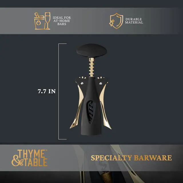 Alt view image 4 of 6 - Thyme & Table Wing Corkscrew for All Corks