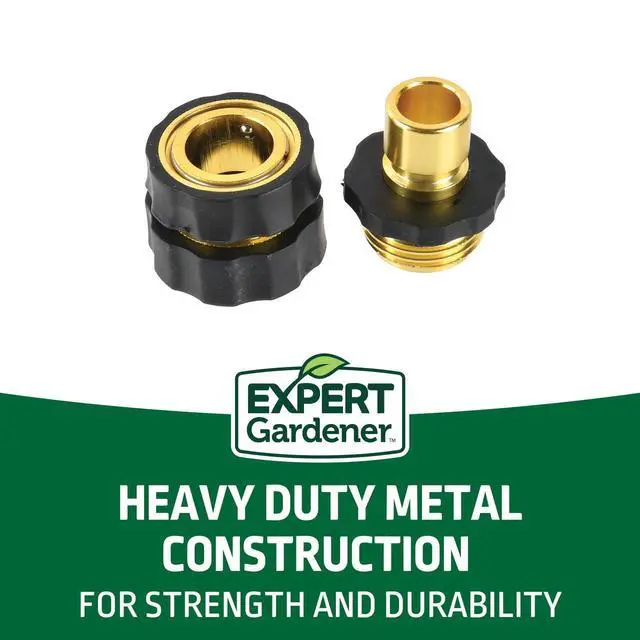 Alt view image 5 of 7 - Expert Gardener Aluminum Quick Hose Connector Set