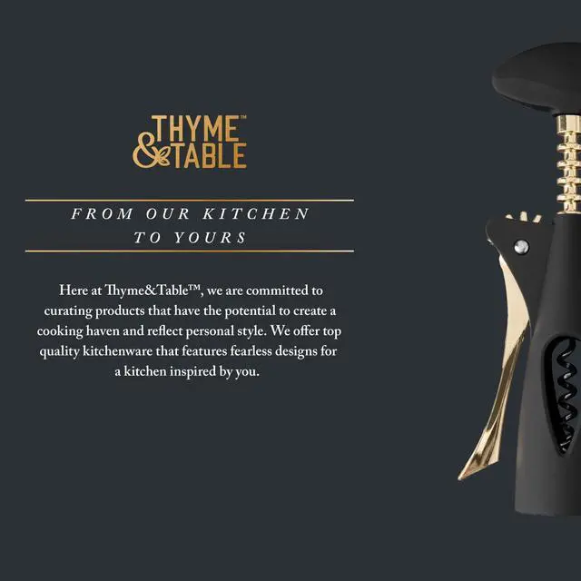 Alt view image 6 of 6 - Thyme & Table Wing Corkscrew for All Corks