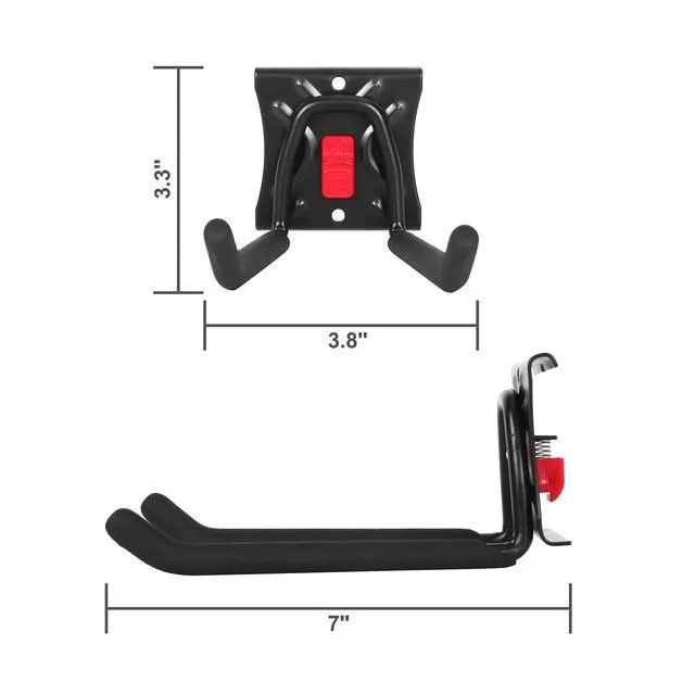 Alt view image 5 of 7 - Hyper Tough Quick Release 6-inch Straight Hook for Snap Rail System
