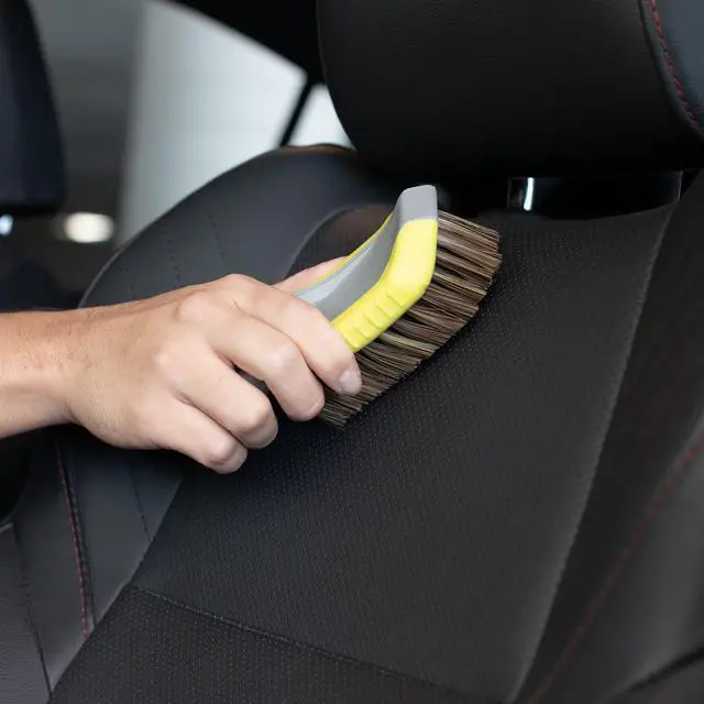 Alt view image 5 of 7 - Auto Drive Leather Care Soft Bristle Car Cleaning Brush 6 inch