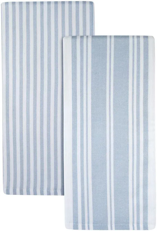 Main image of Better Homes & Gardens 2 Piece Culinary Kitchen Towel, Blue Linen
