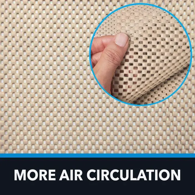 Alt view image 3 of 7 - Mainstays Non-Skid Non-Slip Deluxe Felt Rug Pad, Sand, 2' x 3'