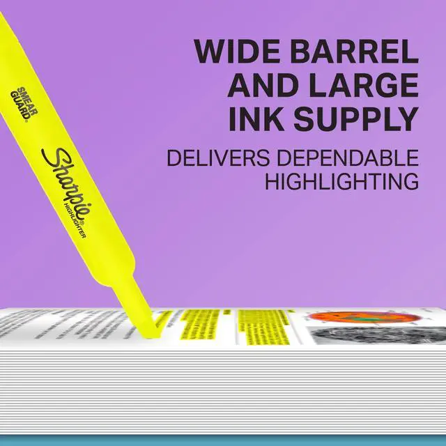 Alt view image 3 of 5 - Sharpie Tank Highlighters, Assorted, Chisel Tip, 12 Count
