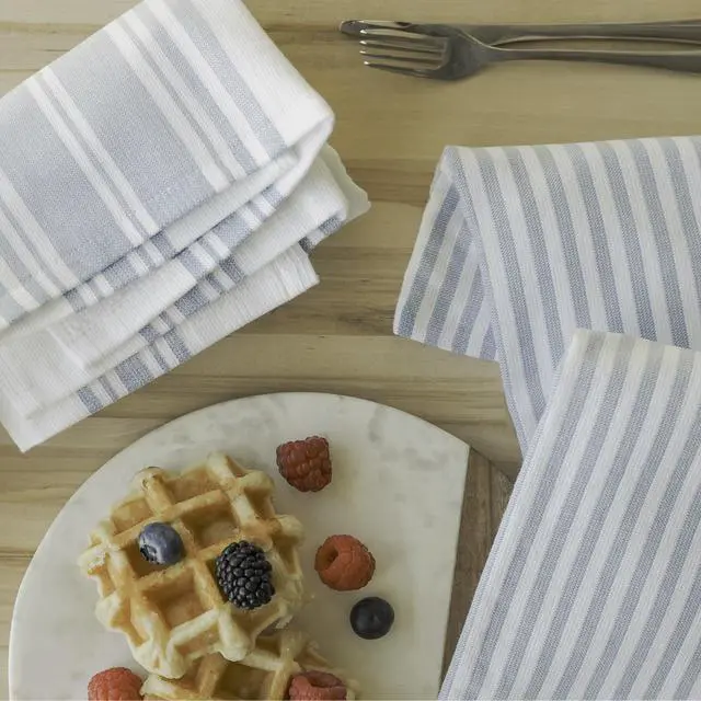 Alt view image 3 of 6 - Better Homes & Gardens 2 Piece Culinary Kitchen Towel, Blue Linen