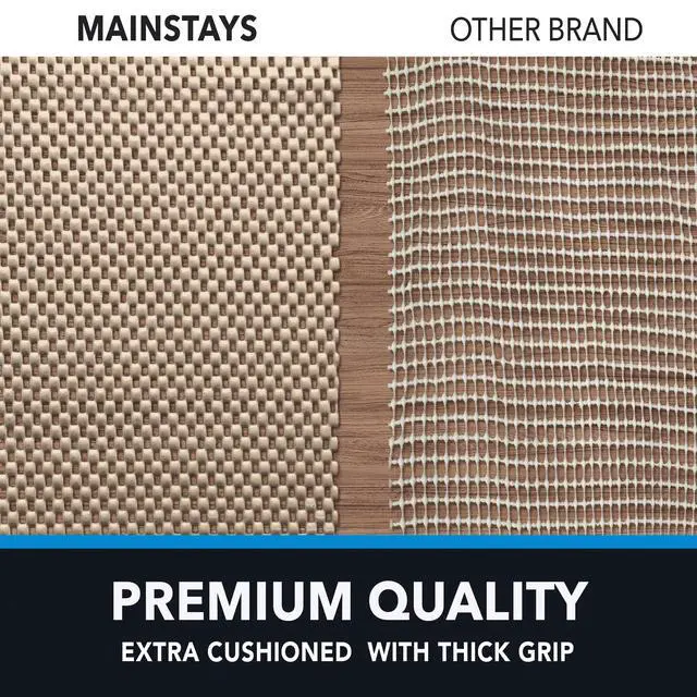 Alt view image 6 of 7 - Mainstays Non-Skid Non-Slip Deluxe Felt Rug Pad, Sand, 2' x 3'
