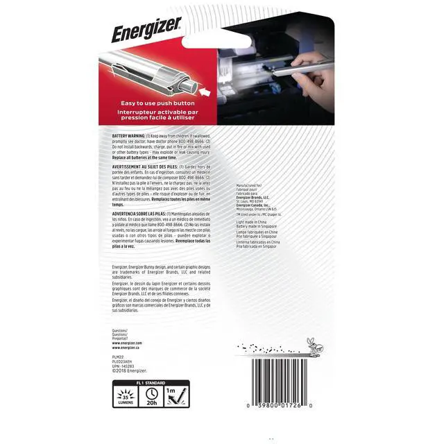 Alt view image 3 of 3 - Energizer Aluminum Pen LED Flashlight