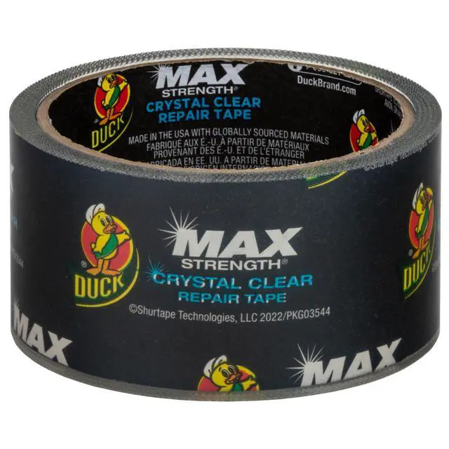 Alt view image 2 of 7 - Duck Max Strength Crystal Clear 1.88 in. x 9 yd. Repair Tape