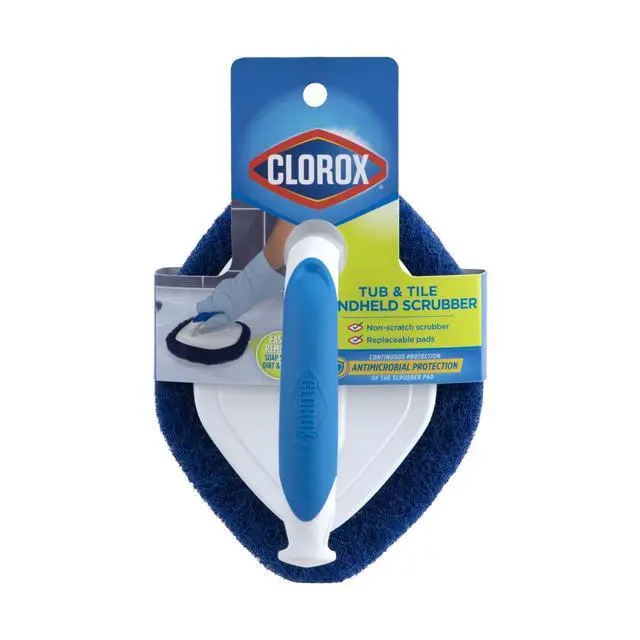Alt view image 6 of 7 - Clorox Tub & Tile Handheld Diamond-Shaped Scrubber