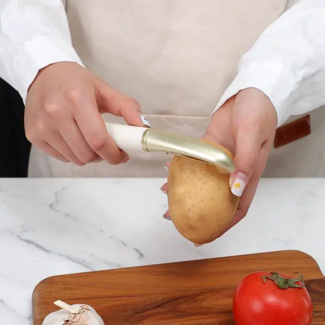 Alt view image 3 of 5 - Cook with Color Vegetable Peeler for Potatoes, Fruit, & Veggies Durable and Versatile Essential Kitchen Tool