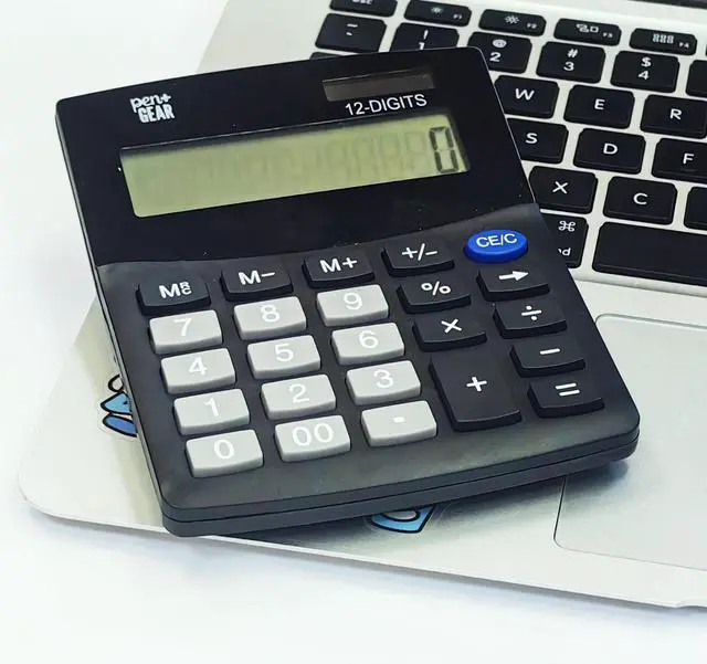 Alt view image 6 of 6 - Pen+Gear 12-Digit Mini Desktop Calculator, Black