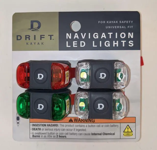 Alt view image 7 of 7 - D DRIFT ALL THINGS WATER 4-Pack Kayak Navigation Lights