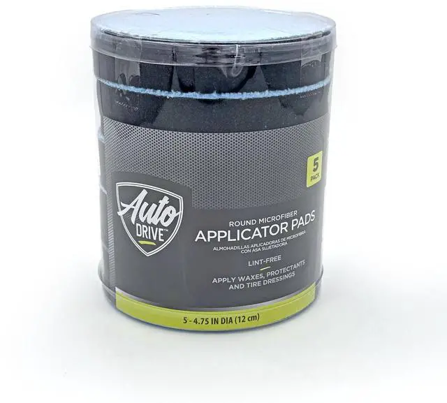Main image of Auto Drive Microfiber Car Applicator Pads, Wax & Polish, Edgeless Design, 5 pack
