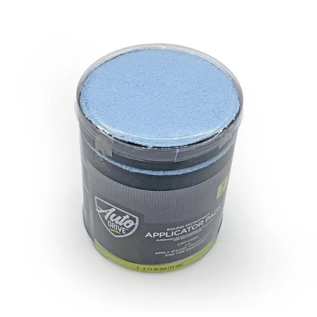 Alt view image 2 of 7 - Auto Drive Microfiber Car Applicator Pads, Wax & Polish, Edgeless Design, 5 pack