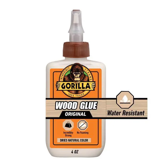 Alt view image 2 of 7 - (2 pack) Gorilla Wood Glue Natural Wood Color, 4 ounce Bottle