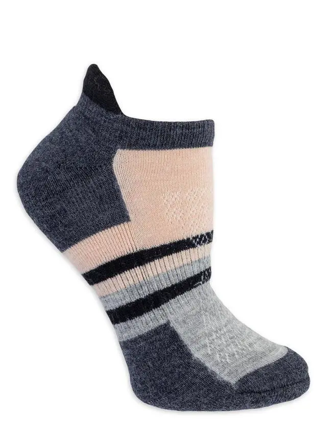 Alt view image 3 of 5 - Ozark Trail Women's Merino Wool Blend No Show Tab Hiking Socks, 1 Pack