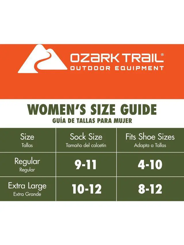 Alt view image 5 of 5 - Ozark Trail Women's Merino Wool Blend No Show Tab Hiking Socks, 1 Pack