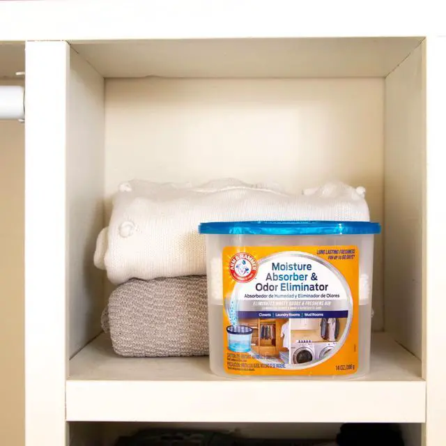 Alt view image 4 of 7 - Arm & Hammer Moisture Absorber Tub, Fragrance Free Desiccant, 14 oz