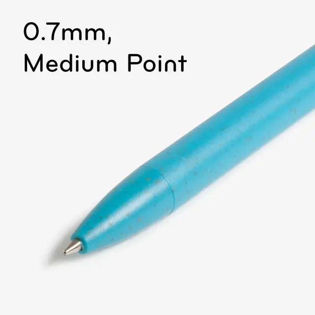 Alt view image 3 of 7 - U Brands U-Eco Ballpoint Pens, Fine Point, 0.7mm, Black Ink, 4 Count