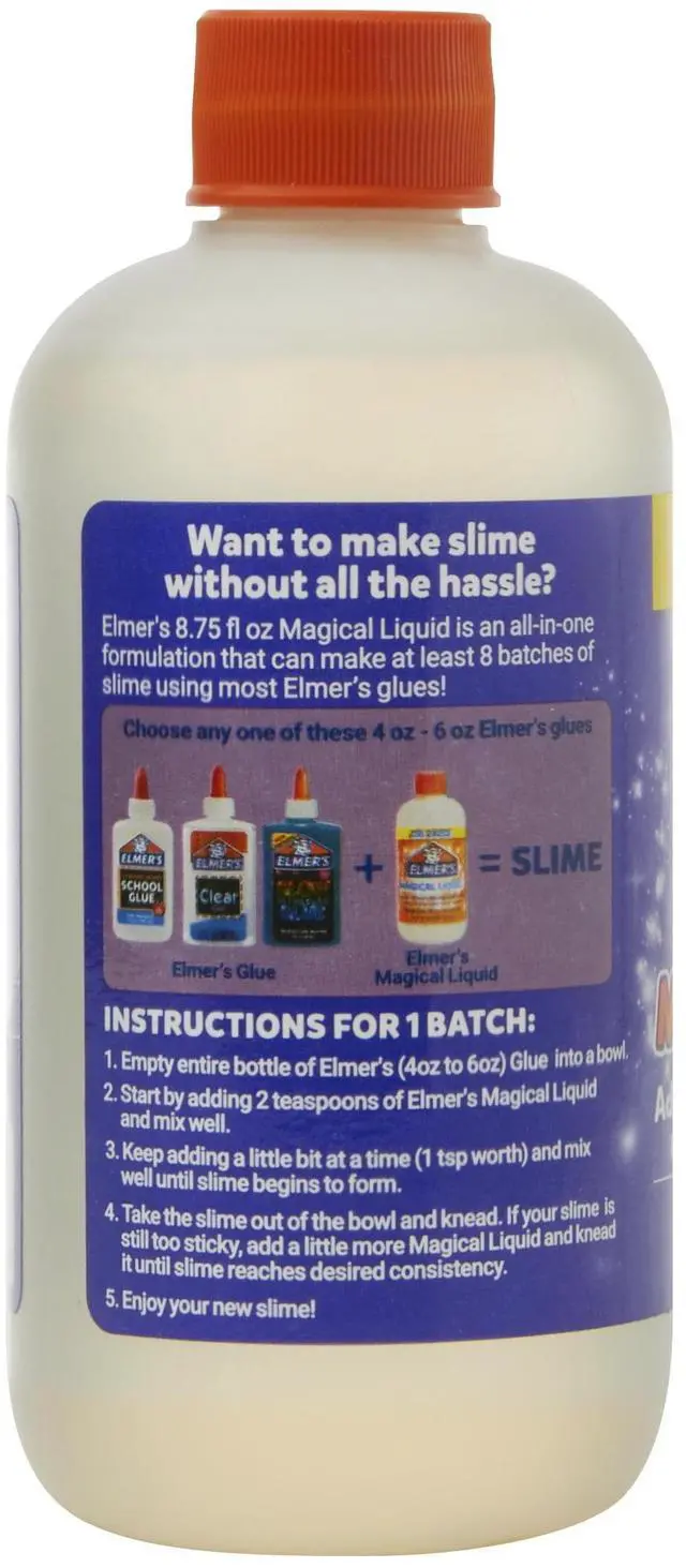Alt view image 5 of 5 - Elmer's Slime Activator | Magical Liquid Slime Activator Solution, Updated Formula for Twice as Much Slime, (8.75 floz.)