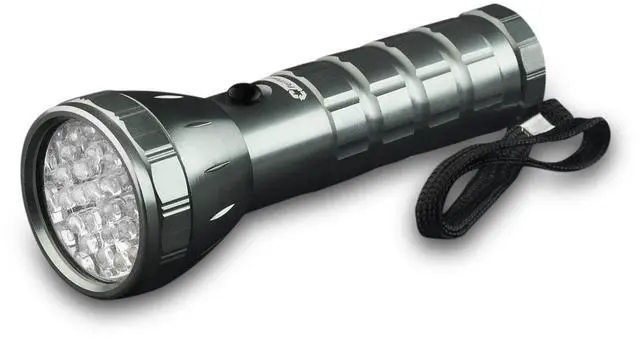 Main image of GoGreen Power (GG-113-24SV) 28 LED Professional Flashlight, Energy Efficient Aluminium Shell Flashlight