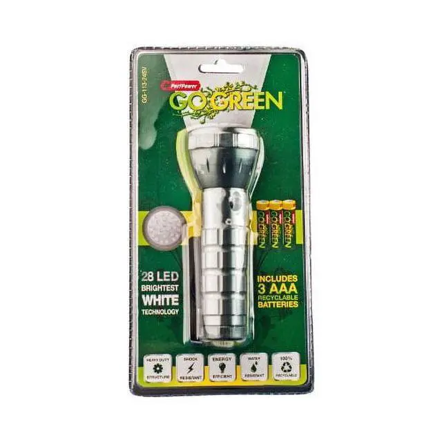 Alt view image 2 of 2 - GoGreen Power (GG-113-24SV) 28 LED Professional Flashlight, Energy Efficient Aluminium Shell Flashlight