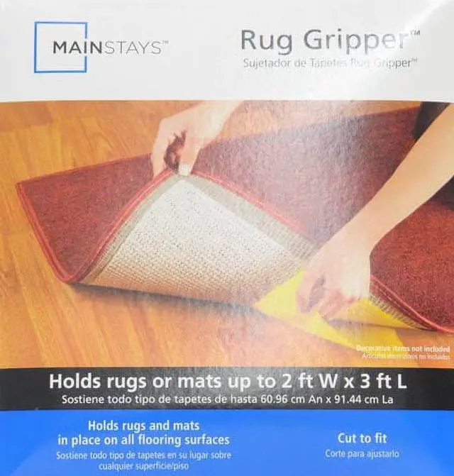 Alt view image 2 of 3 - Mainstays 10" x 20" Non-Skid Non-Slip Cream Rug Pad for Indoor Use