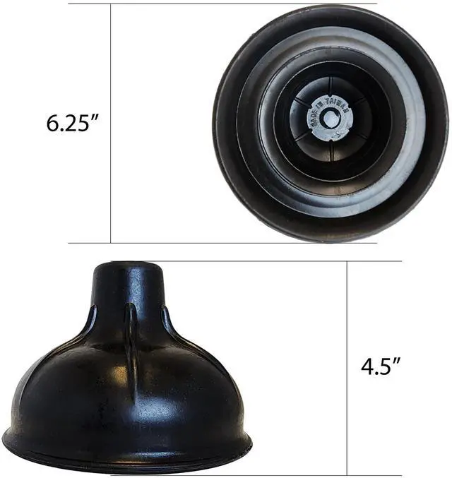 Alt view image 2 of 7 - Dr. Rooter Pro-Force Toilet Plunger with Plastic Handle and Stand, 1 Count