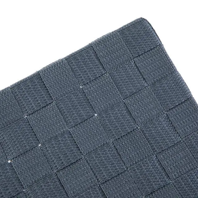 Alt view image 5 of 6 - Mainstays Medium Gray Woven Fabric Decorative Storage Basket, 13 in x 8 in x 10 in