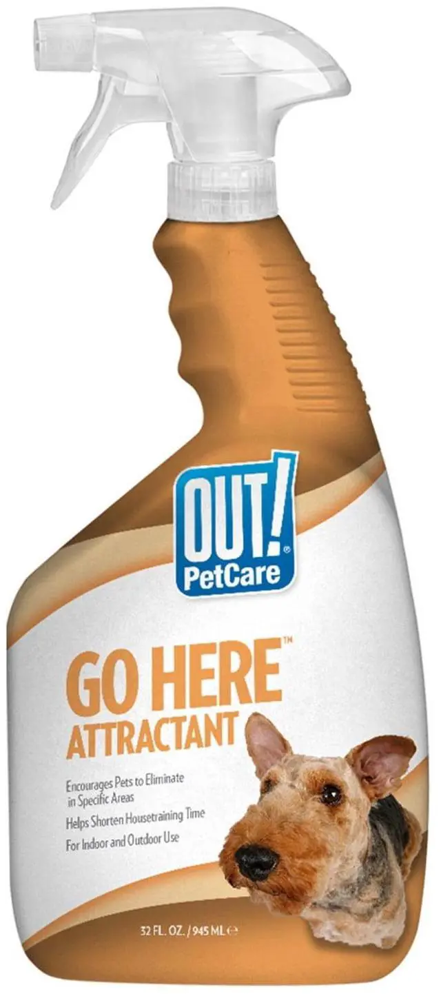 Main image of Out! Go Here Dog Potty Training Attractant Spray, 32 fl oz