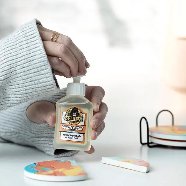Alt view image 5 of 7 - Gorilla Glue Clear Liquid Polyurethane Glue 1.75 Ounce Bottle, full cure in 24 hours
