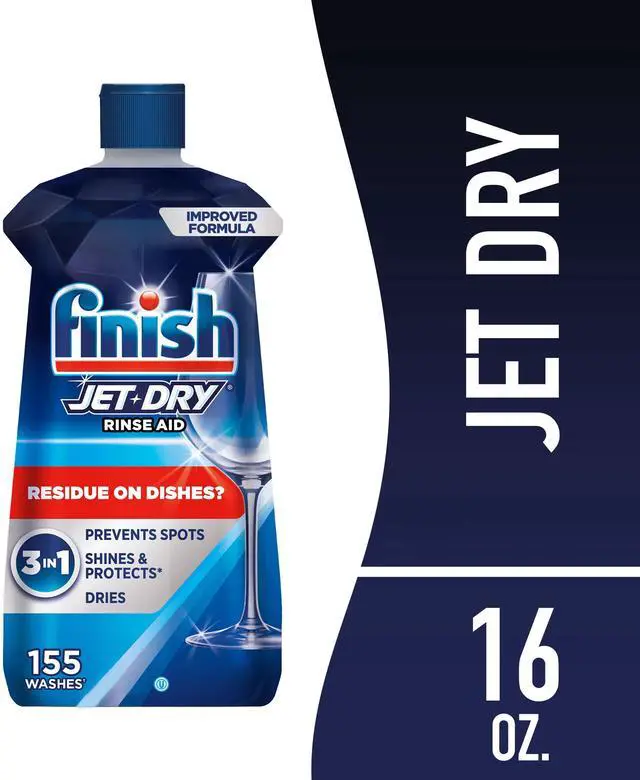 Main image of Finish Jet-Dry Rinse Aid, Dishwasher Rinse Agent and Drying Agent, 16 oz