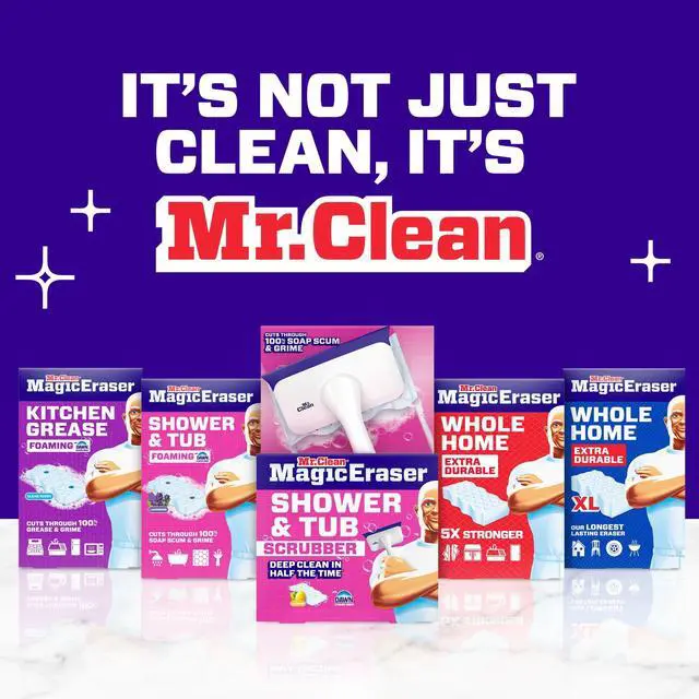 Alt view image 7 of 7 - Mr. Clean Magic Eraser Sponge, Cleaner, Whole Home Extra Durable, 5ct