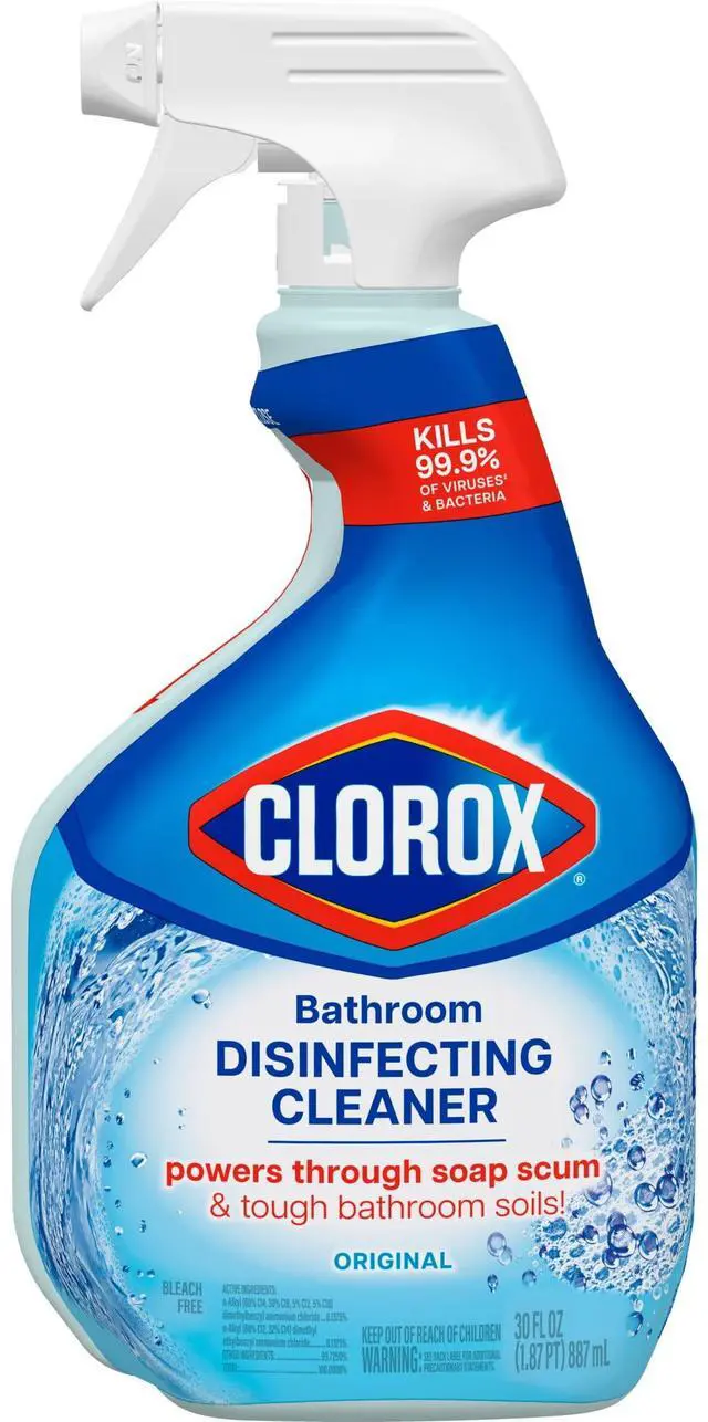 Alt view image 2 of 7 - Clorox Bathroom Disinfecting Cleaner, Original, Spray Bottle, 30 fl oz