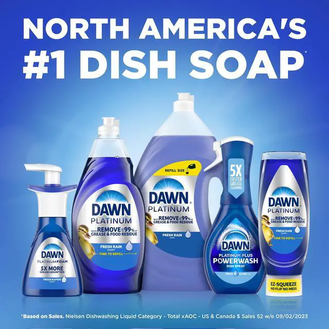 Alt view image 6 of 7 - Dawn Platinum Powerwash Dish Spray, Dish Soap, Lemon Starter Kit, 16 fl oz