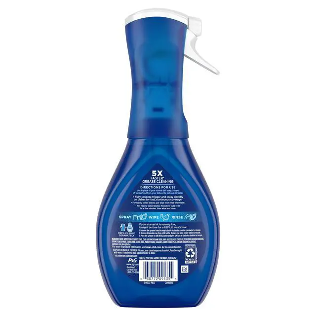 Alt view image 7 of 7 - Dawn Platinum Powerwash Dish Spray, Dish Soap, Lemon Starter Kit, 16 fl oz